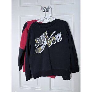 Nike Boys Crewneck Sweatshirts Lot Of 2 - Red/Black Camo Size 6 M